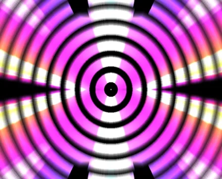 VJ LOOP - Circular Flash TV Mute Stock Footage 42127346