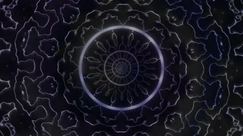 VJ loop with circular patterns for live visuals and Stock Footage 340573320