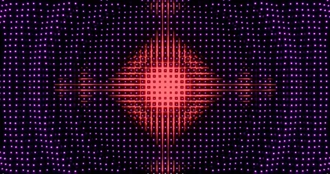 Vj loop Circular wave effects. Neon light red and purple. Stock Footage 168186964