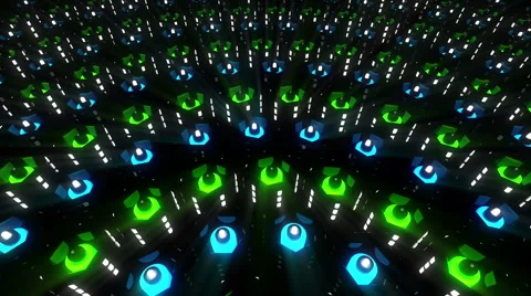 VJ Loop Color LEDs 1 库存影片 56247314