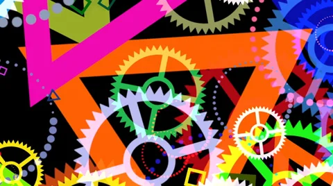 VJ LOOP Color Shapes emitter for VJ Stock Footage 35170067