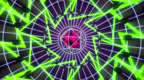 VJ Loop Colorful Core 6 库存影片 51780126