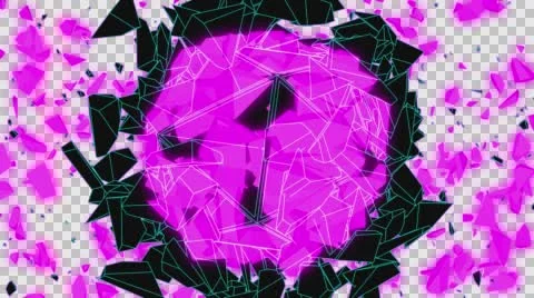 VJ Loop colorful explosion neon metal beats 128 bpm outlined Stock Footage 61798717