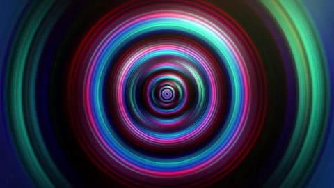 VJ Loop colorful radial circle shine abstract background Stock Footage 299286138