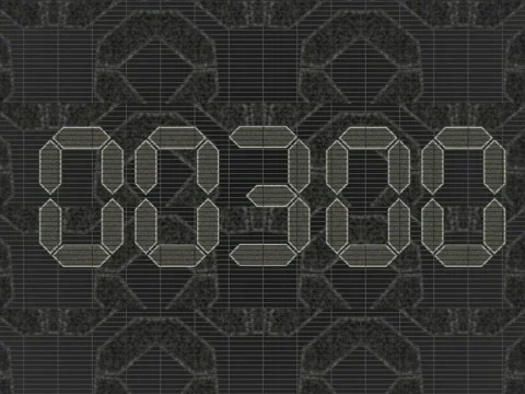 VJ Loop CountDown300 pal Stock Footage 374616