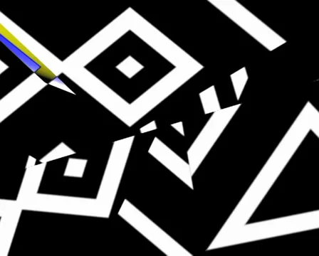 VJ LOOP - Crazed Blue Glitch Lines Stock Footage 30624923