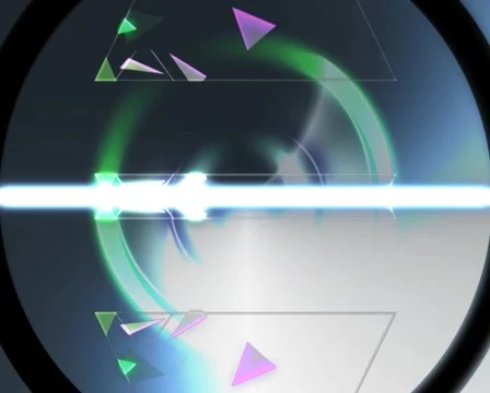 VJ LOOP - Crazy Triangular Waves Stock Footage 42124576