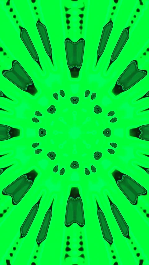 VJ loop creating a vibrant green tunnel effect with swirling patterns and s.. Видео 320359502