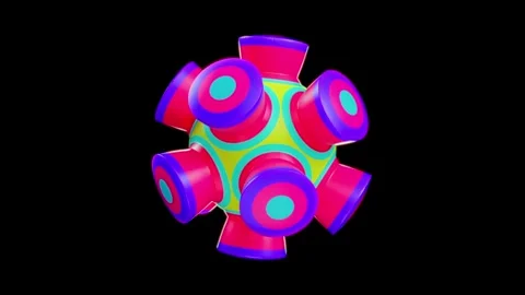 VJ Loop creation featuring vibrant neon patterns for dynamic music experiences Stock Footage 294020937