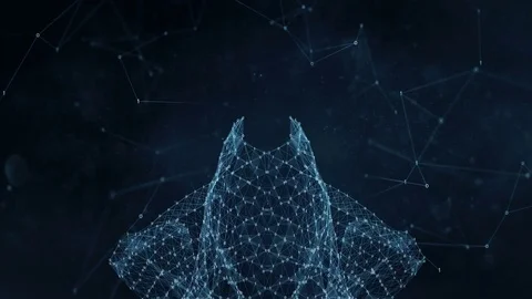 VJ Loop - Digital Binary Plexus Data Networks Abstract Motion Background Stock Footage 82709133