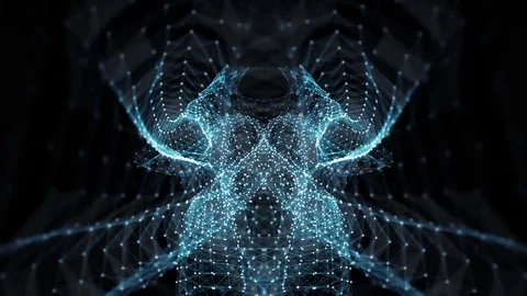 VJ Loop - Digital Plexus Data Networks Abstract Motion Background Stock Footage 82706769