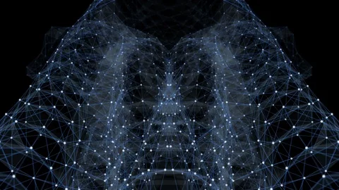 VJ Loop - Digital Plexus Data Networks Abstract Motion Background Stock Footage 82710501