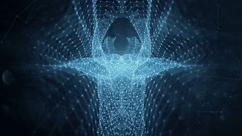 VJ Loop - Digital Plexus Data Networks Abstract Motion Background Stock Footage 82712039