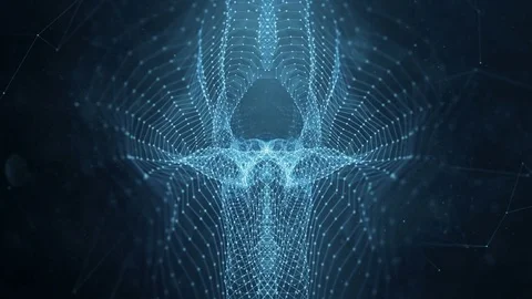 VJ Loop - Digital Plexus Data Networks Abstract Motion Background Stock Footage 82721114