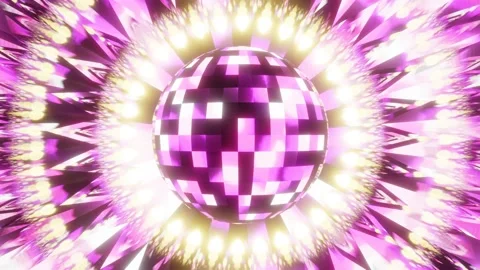 VJ Loop Disco Ball 4K Stock Footage 221164798