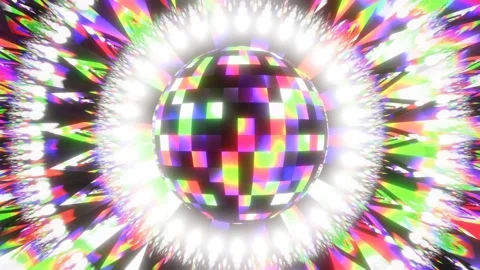 VJ Loop Disco Ball 4K Stock Footage 221164799