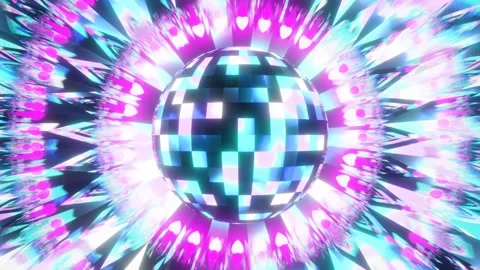 VJ Loop Disco Ball 4K Stock Footage 221164802