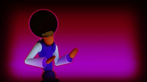 VJ loop Disco Dancer v01 Stock Footage 22538870