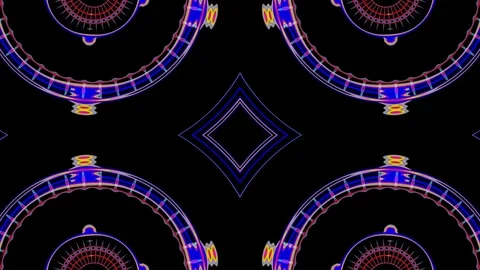VJ Loop Disco Neon Abstract Animation Stock Footage 173415400