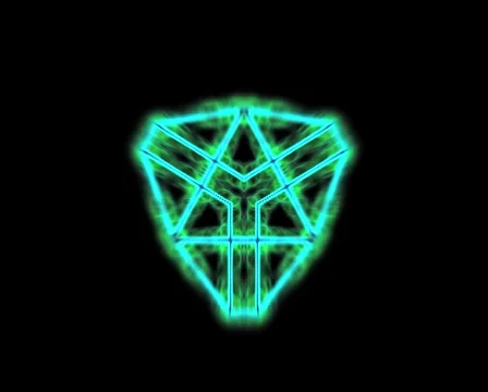 VJ LOOP - Evolving Triangular Cubes Stock Footage 42124604