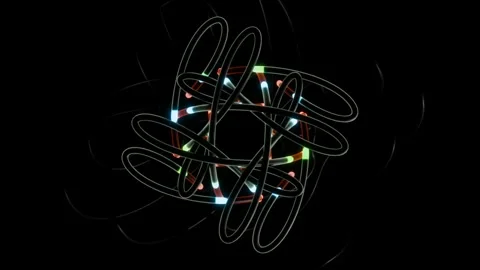 VJ loop experience with mesmerizing shapes and vibrant colors in motion Stock Footage 292872245