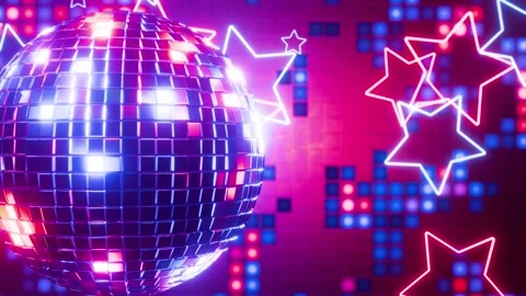 VJ-loop. Flashes of light. Disco style. Retro animation of a star. Bright light. Stock Footage 315305757