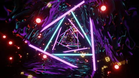 VJ Loop Flight through the Tunnel of fantasies. Vídeo Stock 162792749