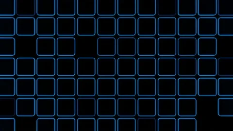 VJ Loop Floating up glowing cubes. Stock Footage 162451546