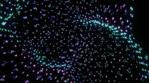 VJ Loop Of Floating Particles. Stock Footage 162869412