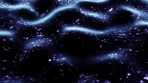 VJ Loop the flow of abstract waves. Video stock 159113823