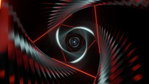 VJ Loop Following Glow Abstract Tunnel Simple Geometric Animation Stock Footage 148763363