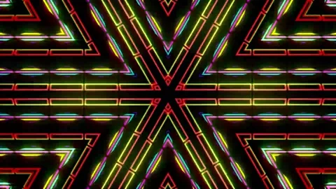 VJ LOOP GEOMETRIC LIGHTS FX Stock-Footage 160348962
