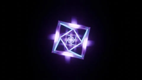 Vj loop, geometric transparent background, blue quads shapes Vidéo 274848632