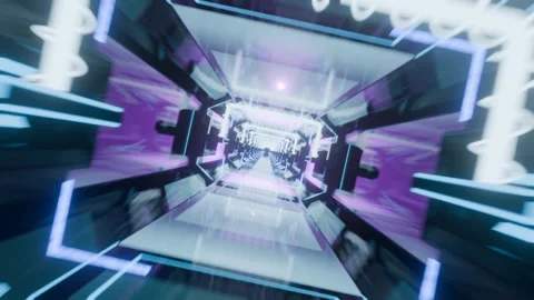 Vj loop, geometric transparent background, blue quads shapes Vidéo 274848774