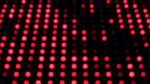 VJ Loop Glowing Red LED Matrix Panel Motion Graphics for Event Display Stock-Footage 342231573
