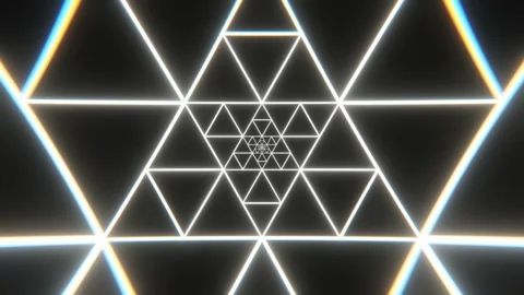 Vj Loop in glowing white color Stock Footage 253635594