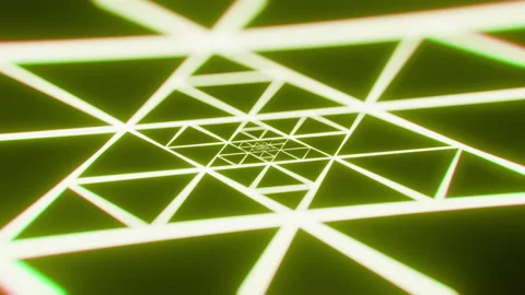Vj Loop in glowing yellow color Stock Footage 253635686