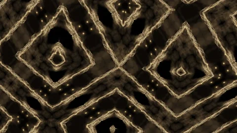 Vj Loop Gold Neon kaleidoscope. Seamless animation. Stock-Footage 170232446