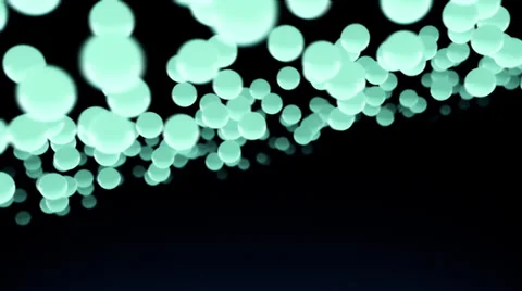 VJ Loop - Green illuminated balls morph into floating pyramids Stock Footage 35798937