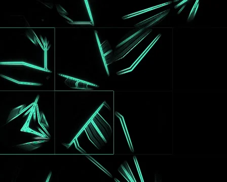 VJ LOOP - Green Laser Glitch Stock Footage 30532782