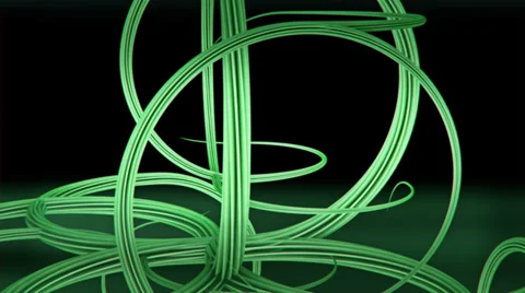 VJ Loop - Green tangled and twisted growing 3D vines Stock Footage 37324626