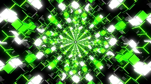 VJ Loop Green Tunnel 库存影片 53125455