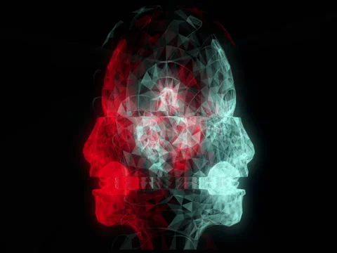 Vj Loop head digital Stock Footage 77253240