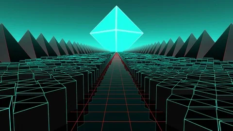 VJ Loop Hexagons Stock Footage 80458823