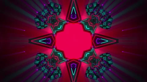 VJ Loop Kaleidocubes 2 库存影片 61282377