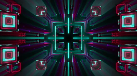 VJ Loop Kaleidocubes 9 库存影片 61282597