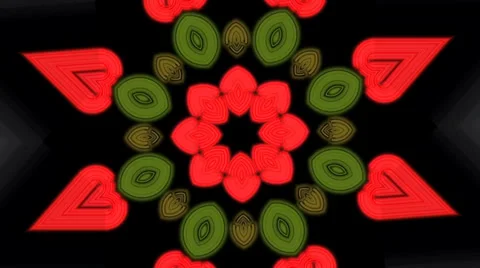 VJ LOOP Kaleidoscope color 1 Stock Footage 38149042