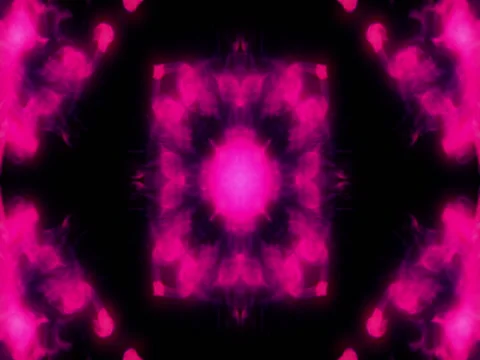 Vj Loop Kaleidoscope ink pink Stock Footage 77369921
