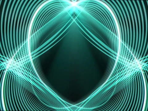 Vj Loop Kaleidoscope Light Green Stock Footage 77253299