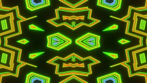 Vj Loop Kaleidoscope Ripple 4K Video stock 158006958